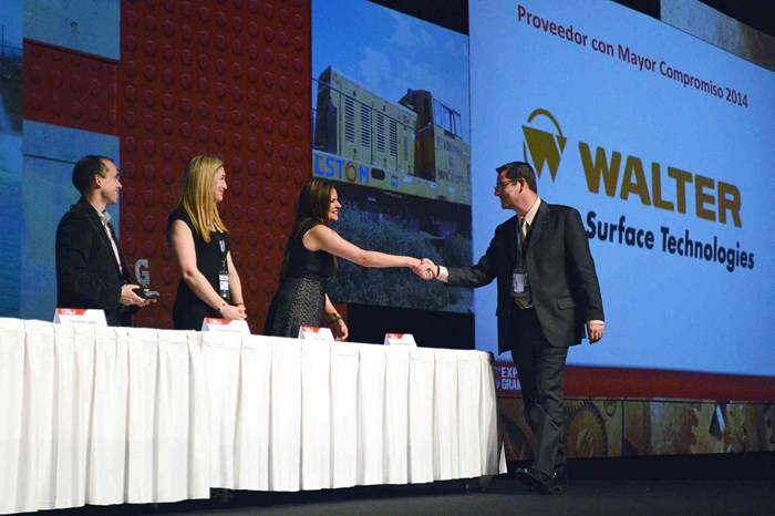 Walter Surface Technologies gana premio como “Mejor Proveedor con Mayor Compromiso”